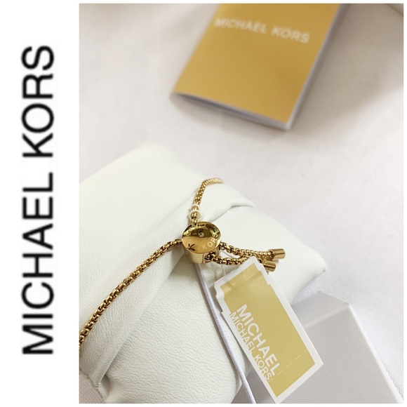 NWT Authentic MK gold tone slider bracelet - Picture 4 of 5